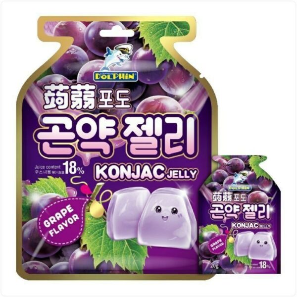 Captain Dolphin Konjac Grape Jelly